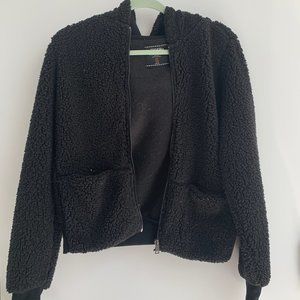 teddy fuzzy black jacket